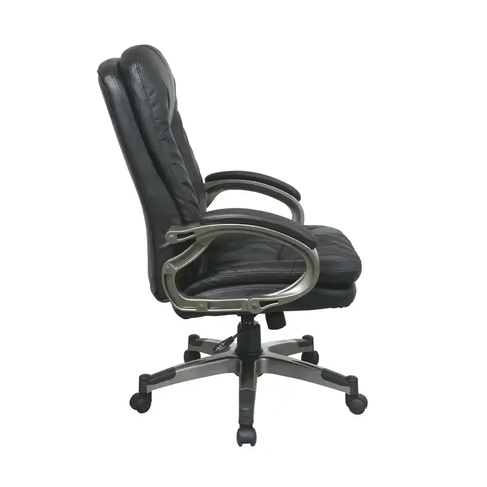 Work Smart Executive Bonded Leather Chair - ECH83507-EC3, side view