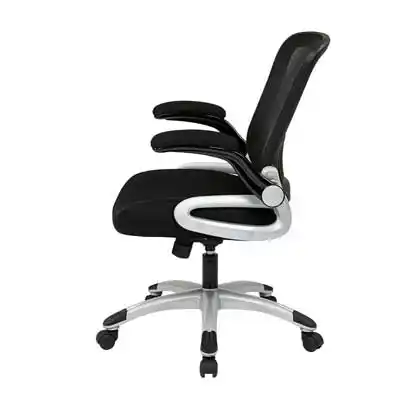 Screen Back and Bonded Leather Seat Managers Chair - EM35206-EC3, side view