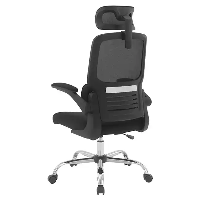 WorkSmart Mesh Back Manager's Chair with Headrest -EM60020CHR-3