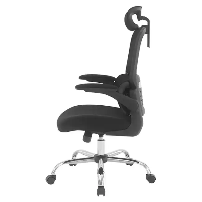 WorkSmart Mesh Back Manager's Chair with Headrest -EM60020CHR-3