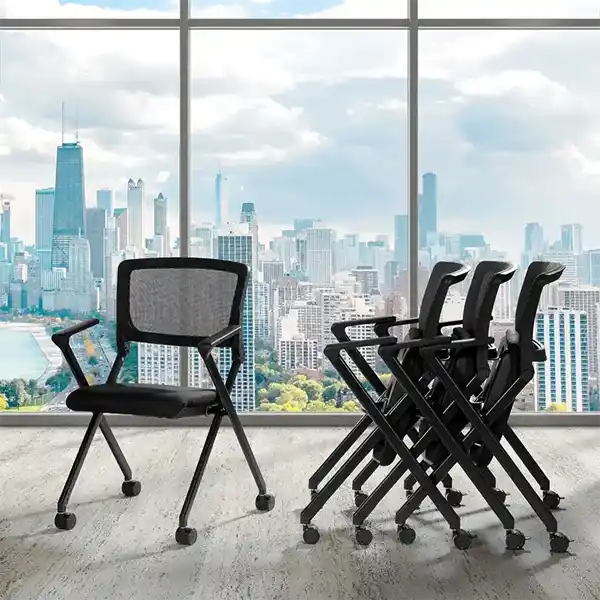 Folding Chair with breathable Mesh Back - FC8483-231, office