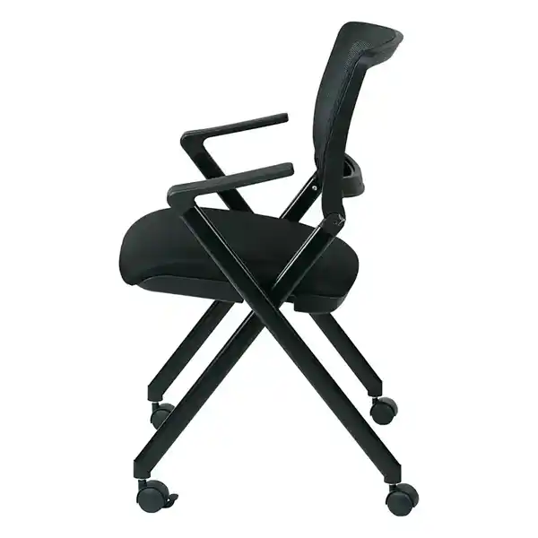 Folding Chair with breathable Mesh Back - FC8483-231, side view