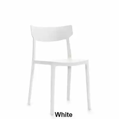 Kylie Multi-Purpose Stacking Chair - White Colour