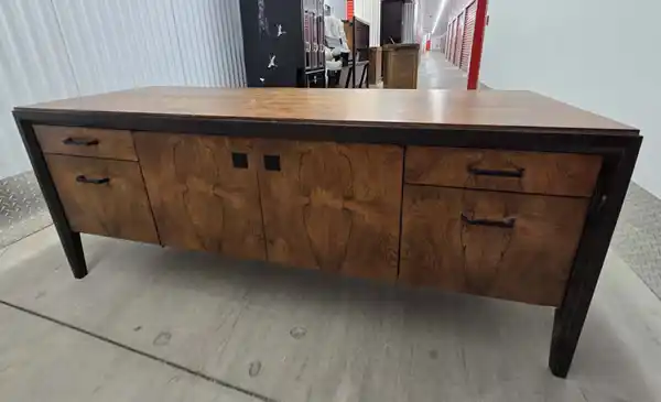 Leif Jacobsen Desk with Credenza Set