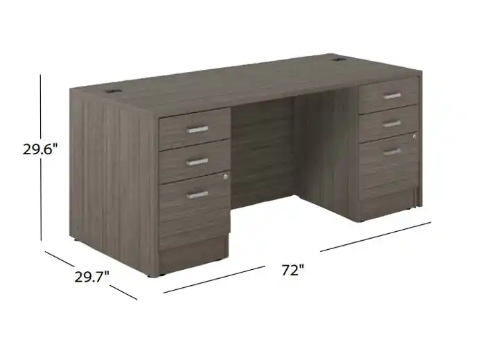 OTG - Newland Double Pedestal Desks with box/box/file pedestals