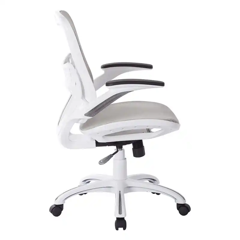 WorkSmart Riley Office Chair - RLY26-WH, side view