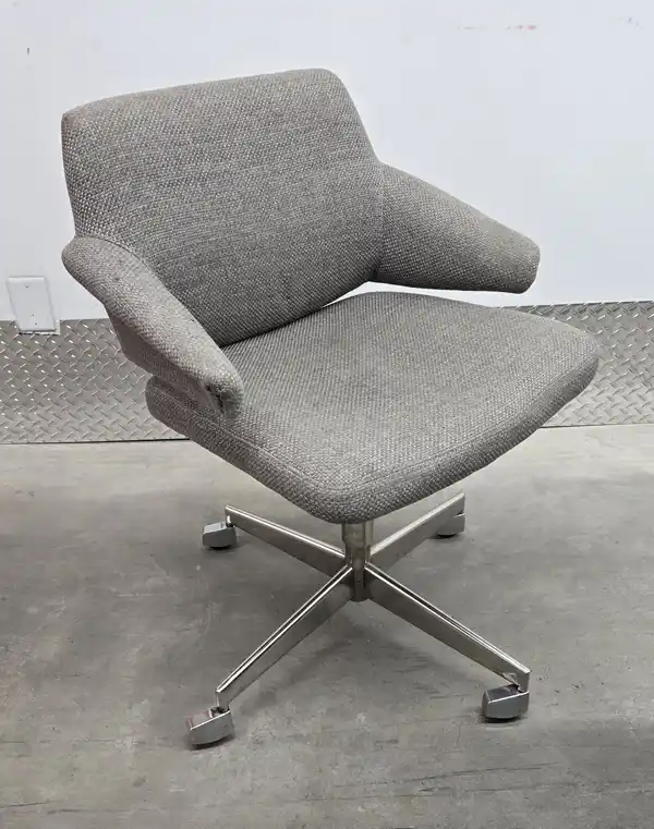 Mid Century Textured Gray Office Chair