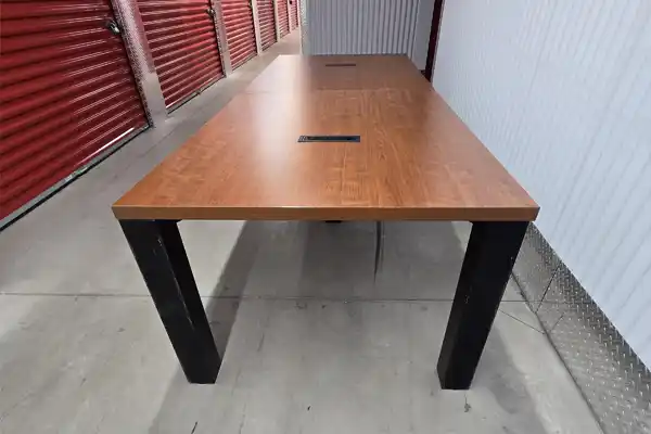 Rectangular Executive Boardroom Table with Power Outlets