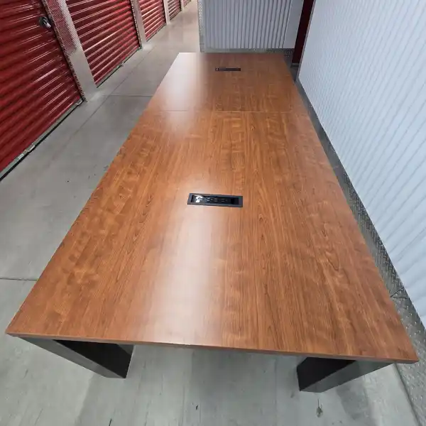 Rectangular Executive Boardroom Table with Power Outlets