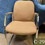 Used Curtis Guest Chair Chrome Frame, 