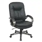 Work Smart Executive Bonded Leather Chair, 