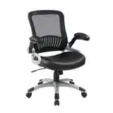 Screen Back & Bonded Leather Seat Managers Chair, 