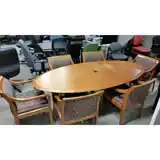 Used Oval Board Table Veneer, 